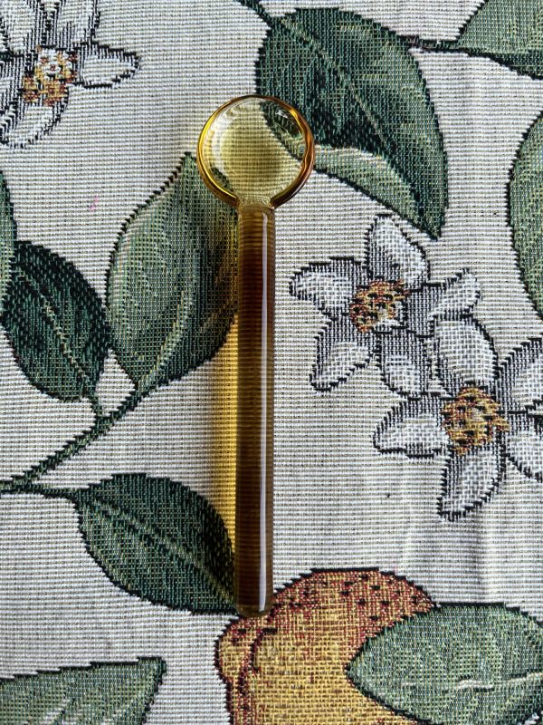Housevitamin - glazen theelepels geel set van 4