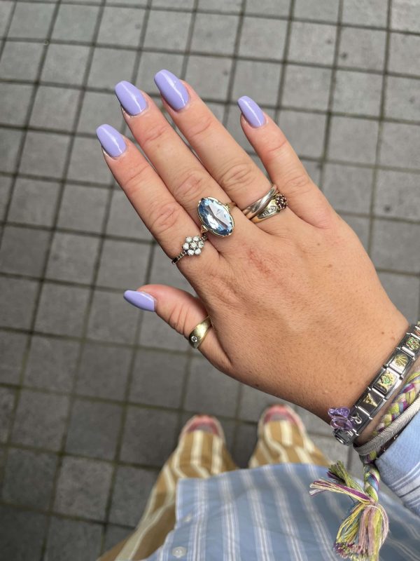 14k ring met topaas