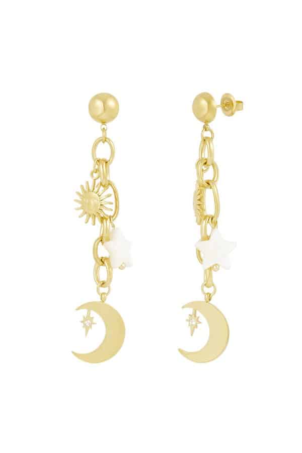 Oorbellen starshine - goud - Afbeelding 2