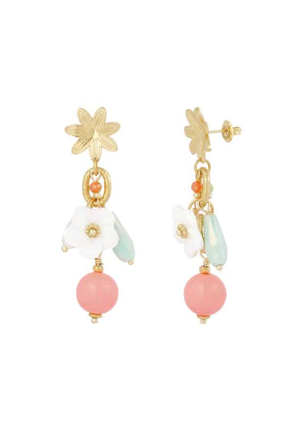 Oorbellen floral fusion - goud - Afbeelding 2