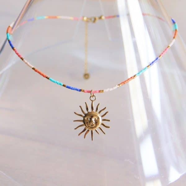 ketting met ZON – mix kleur - Afbeelding 2