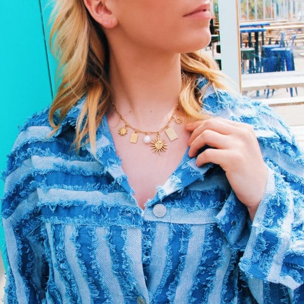 Bedelketting 'Follow the Sun' – goud