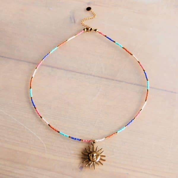ketting met ZON – mix kleur