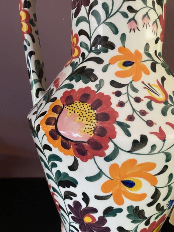 Vaas handgeschilderd Colorfull flowers - Afbeelding 5