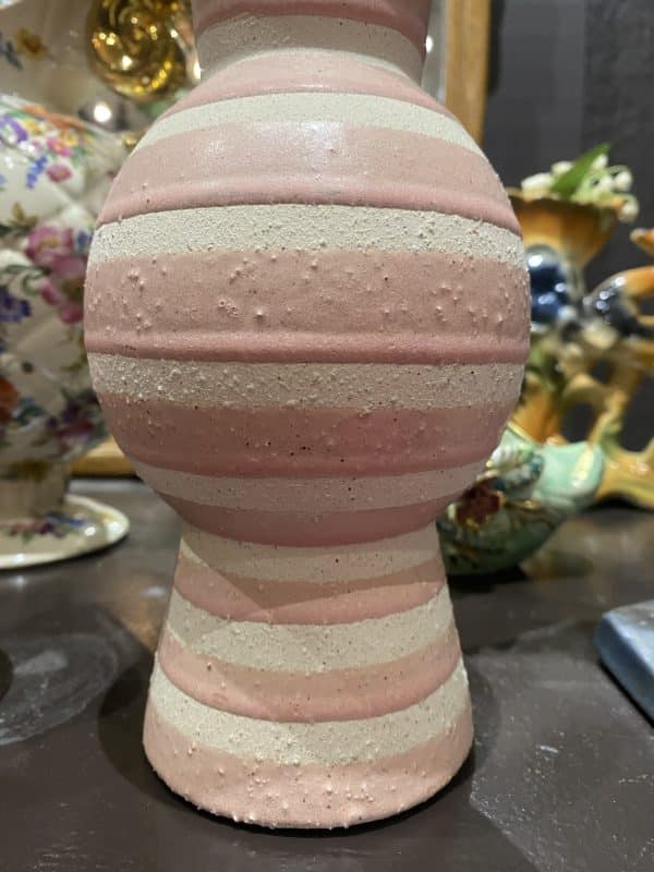 Roze vaas gestreept - Afbeelding 3