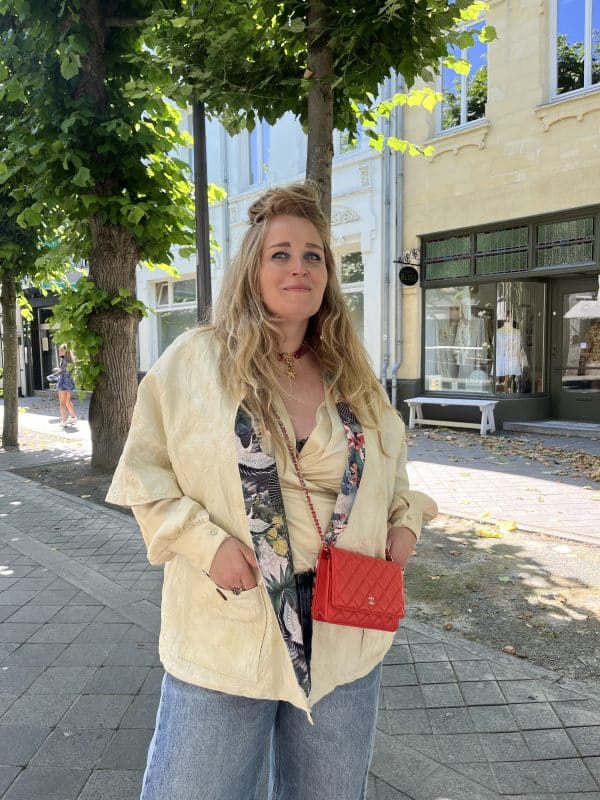 Reversible kimono jacket