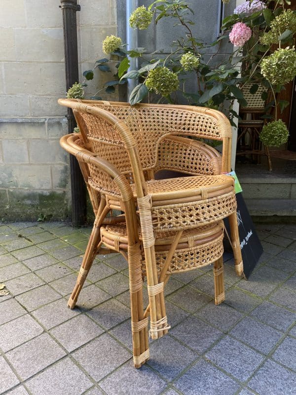 Rotan stoelen set van 2 stuks - Afbeelding 3