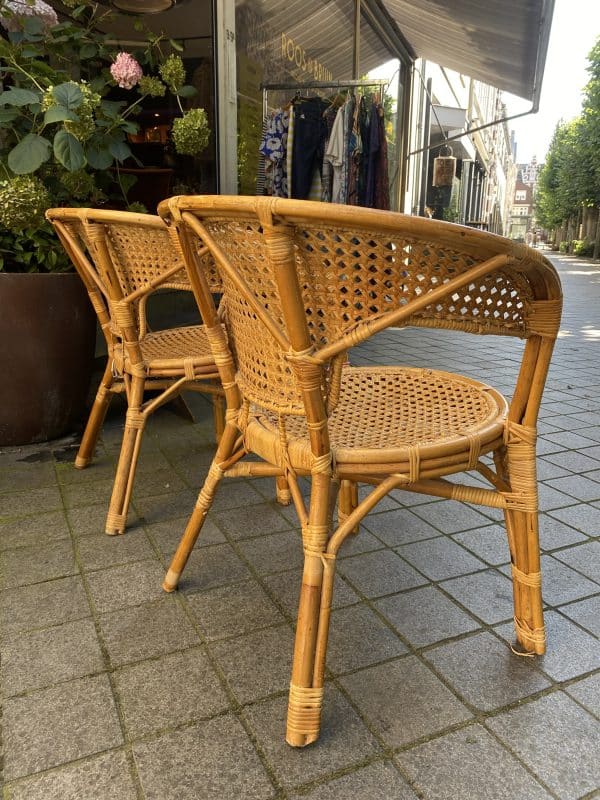 Rotan stoelen set van 2 stuks - Afbeelding 2
