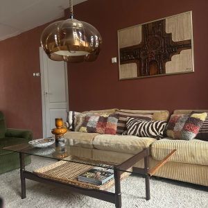 Mid-century moderne houten salontafel